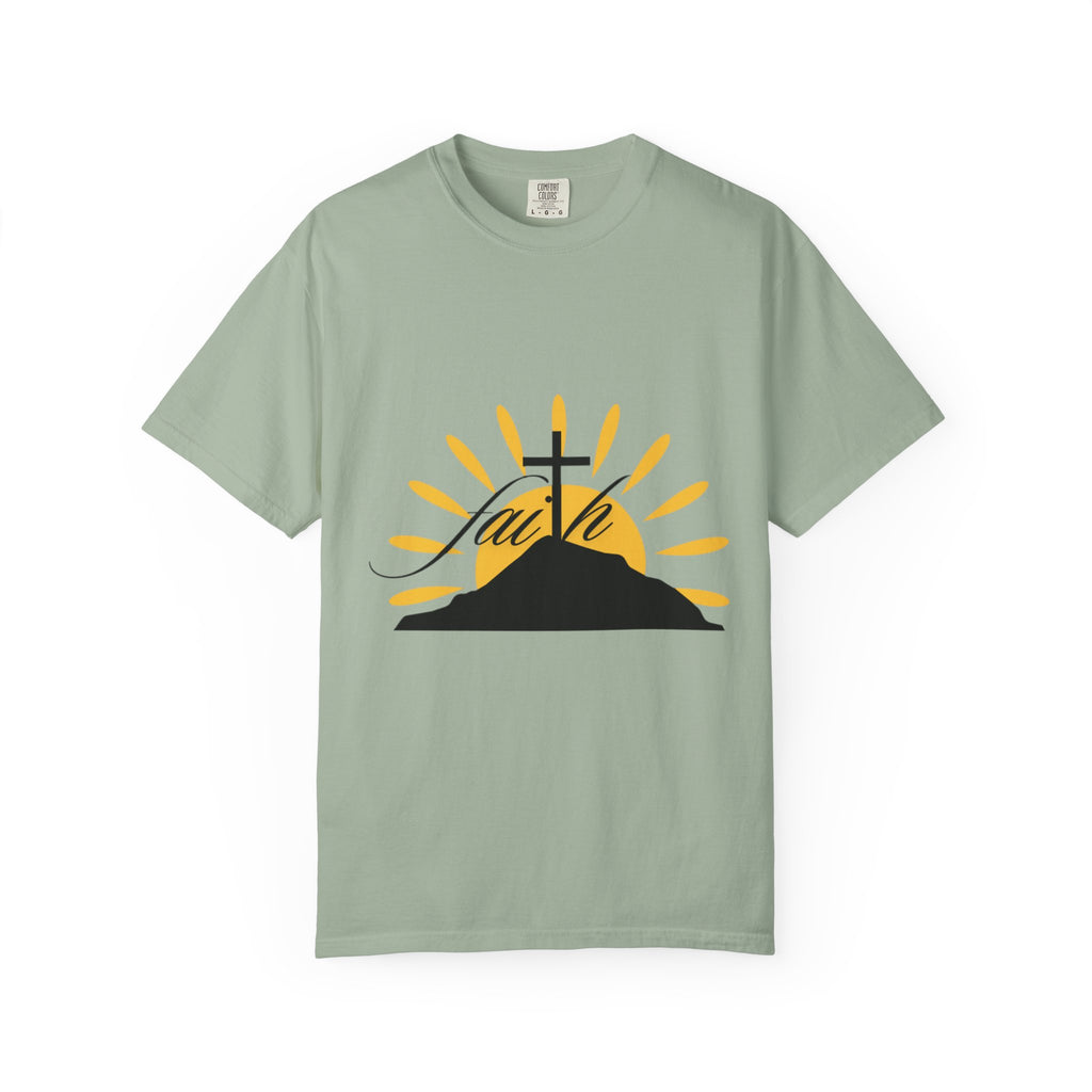 Faith Cross Unisex T-Shirt — Sunrise Unisex Tee