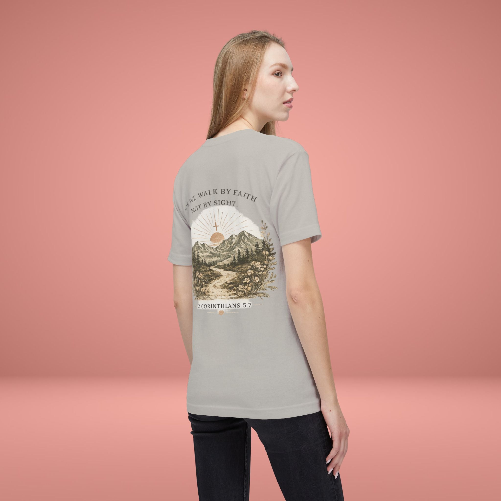 Walk By Faith (1 Corinthians 5:7) - Women's Graphic Tee
