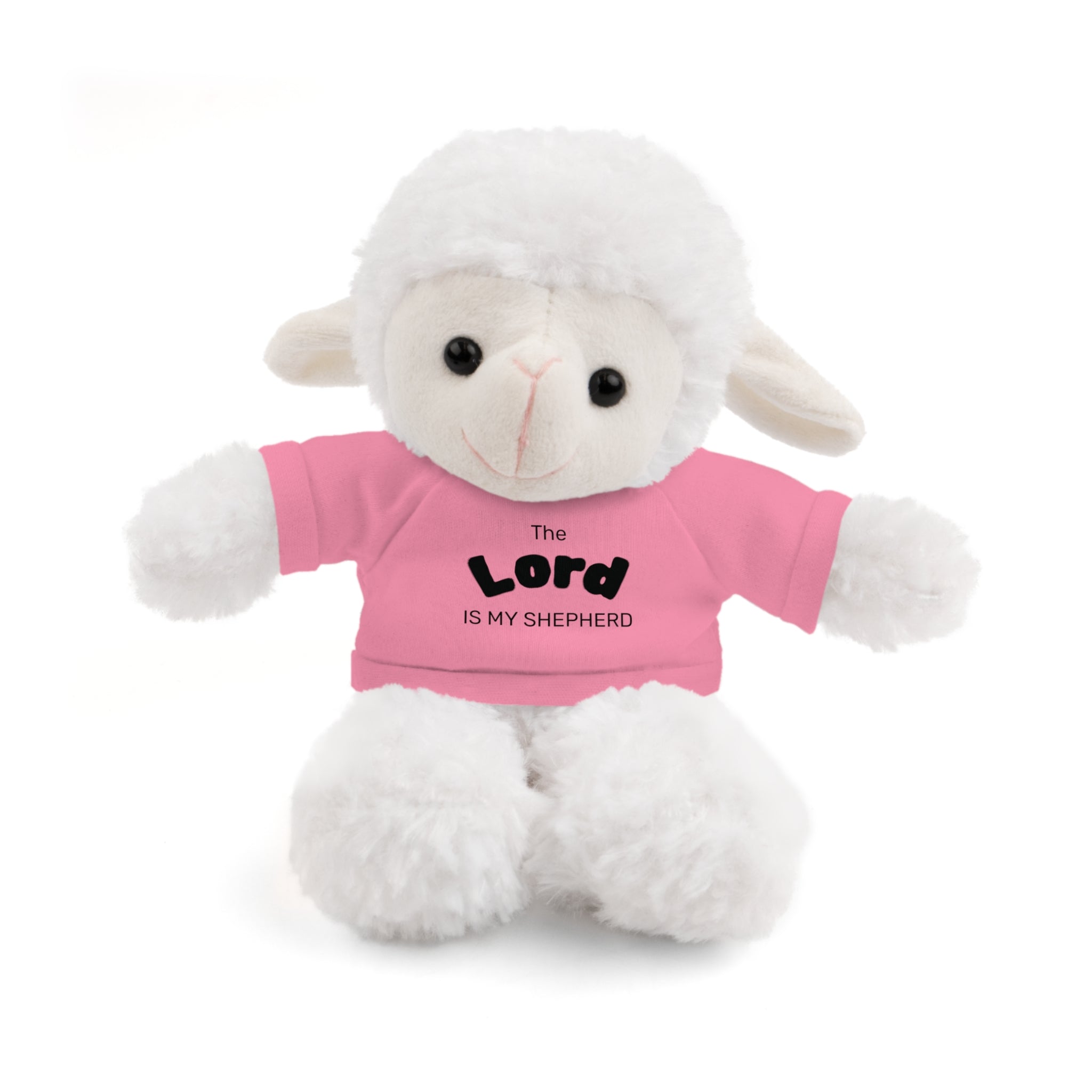 Plush Sheep with 'The Lord Is My Shepherd' Tee