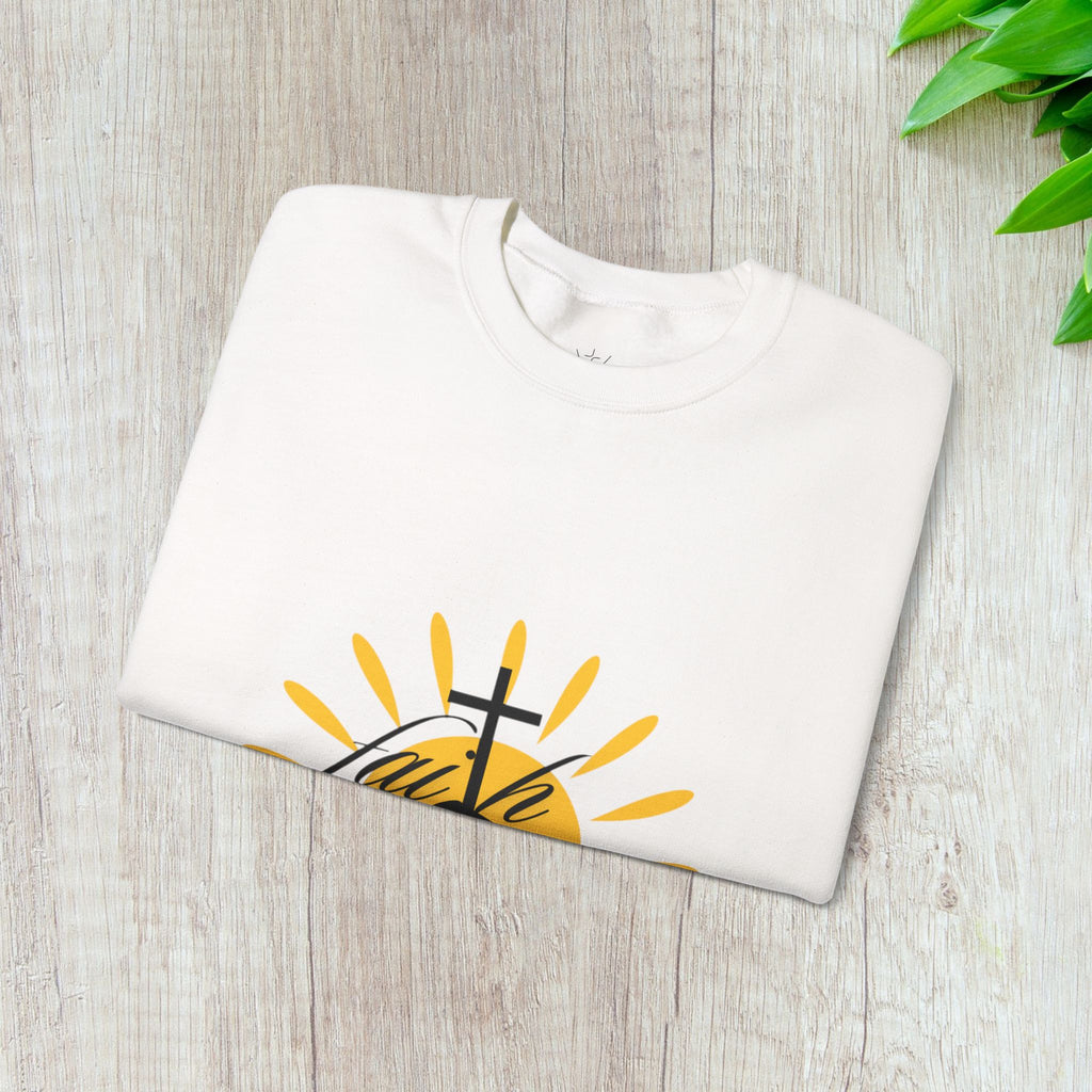 Faith Cross Sunrise - Women's Crewneck Sweatshirt