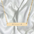 Blessed Necklace - Engraved Stainless Steel Pendant