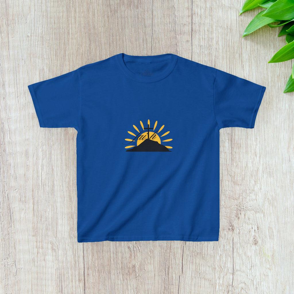 Faith Cross Sunrise - Kids Tee