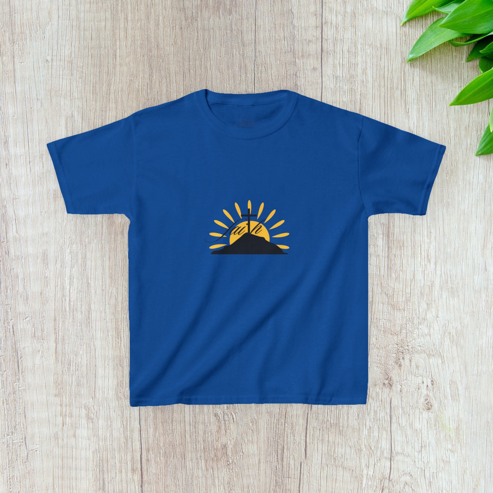 Faith Cross Sunrise - Kids Tee