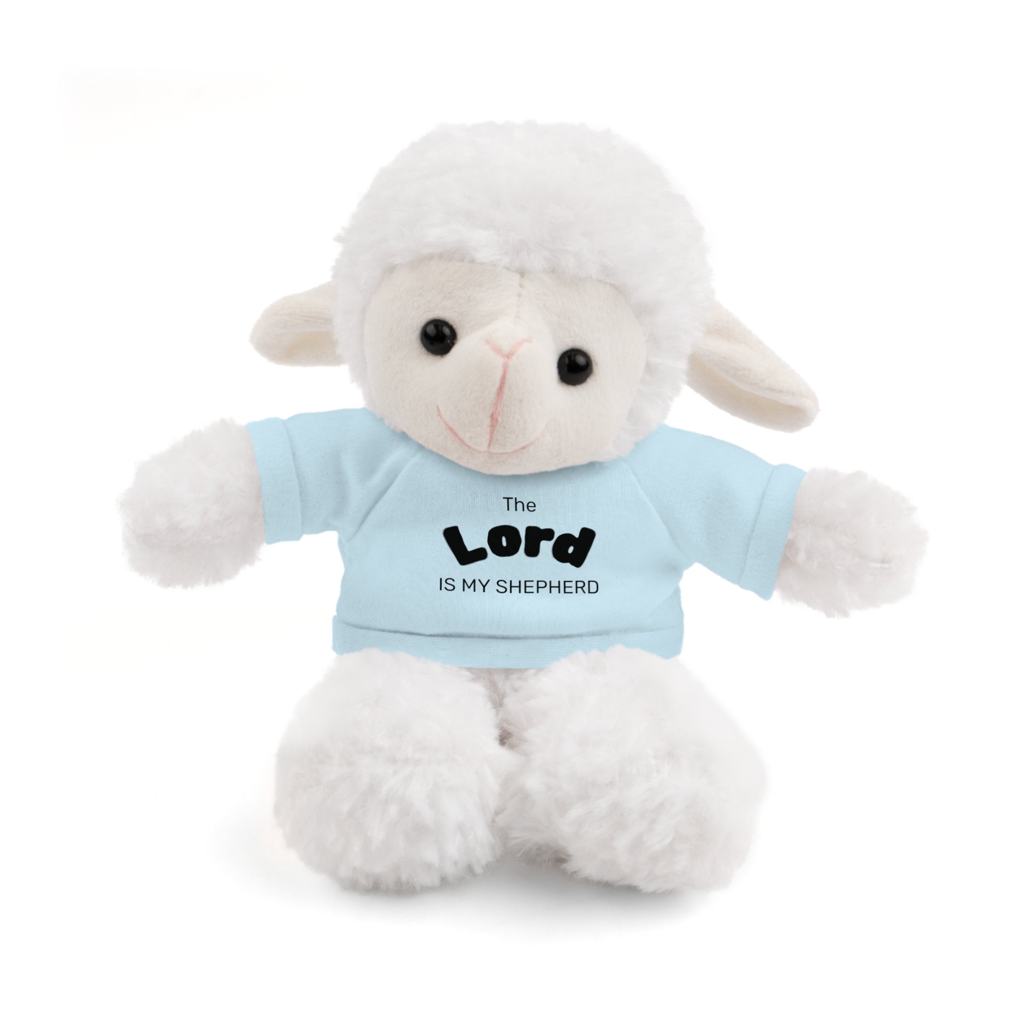Plush Sheep with 'The Lord Is My Shepherd' Tee