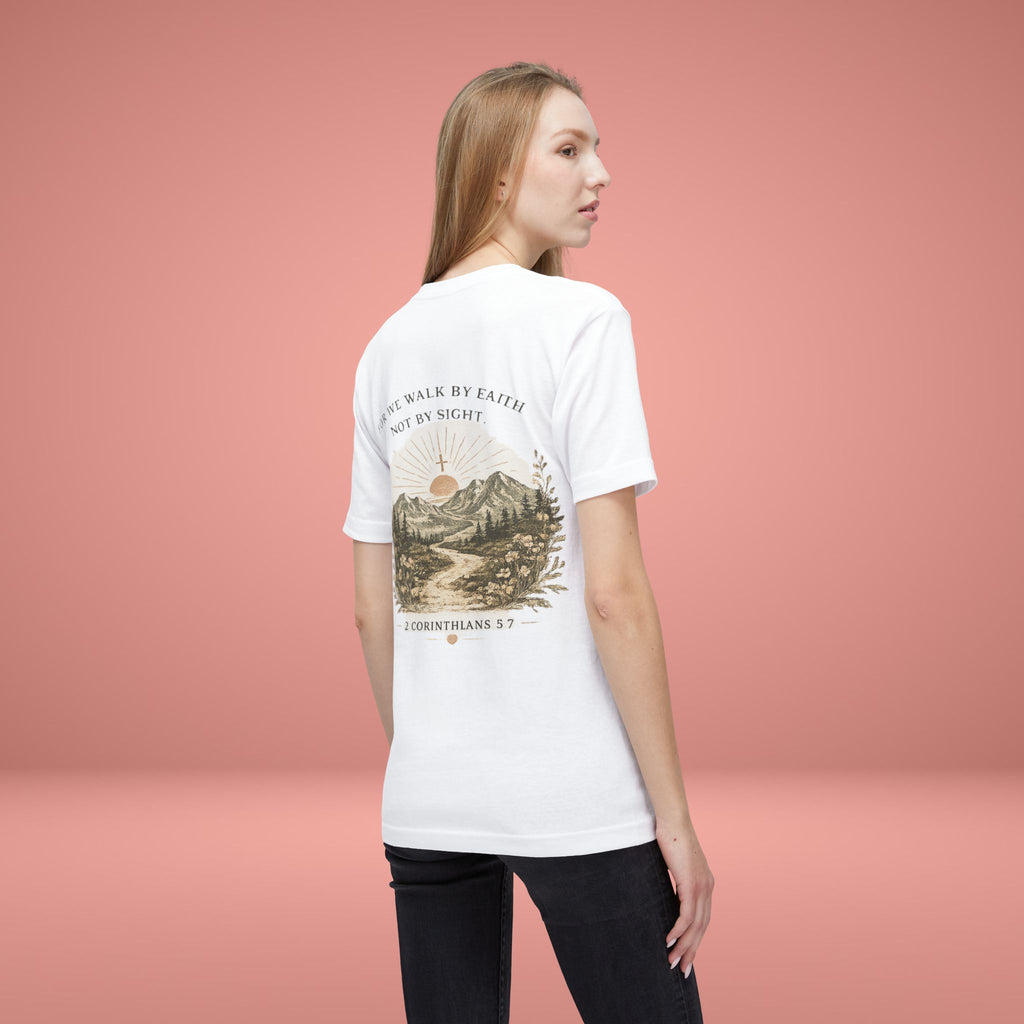 Walk By Faith (1 Corinthians 5:7) - Women's Graphic Tee
