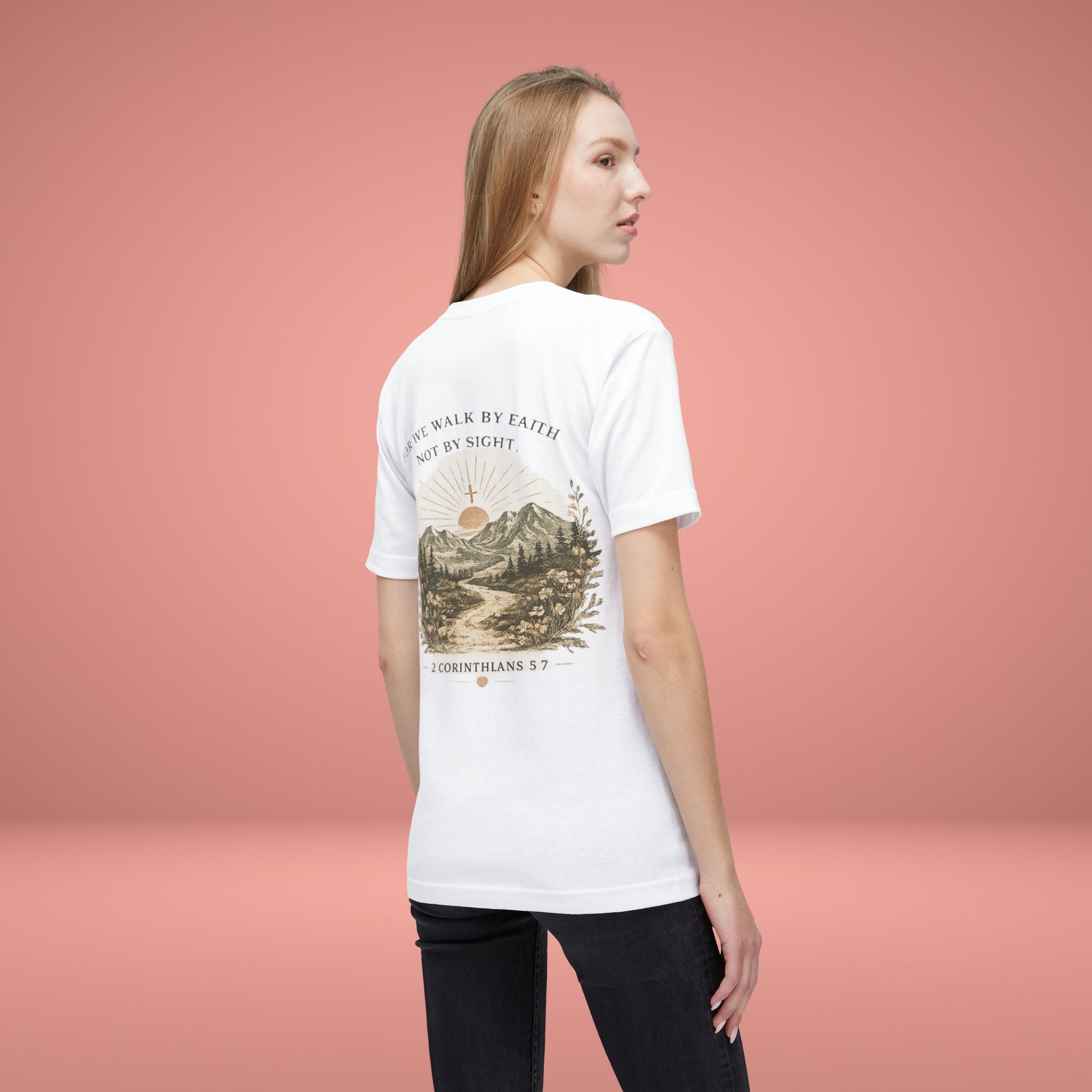 Walk By Faith (1 Corinthians 5:7) - Women's Graphic Tee
