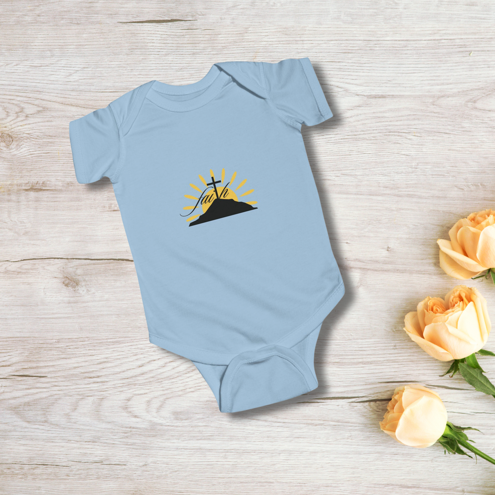 Faith Cross Sunrise - Infant Onesie