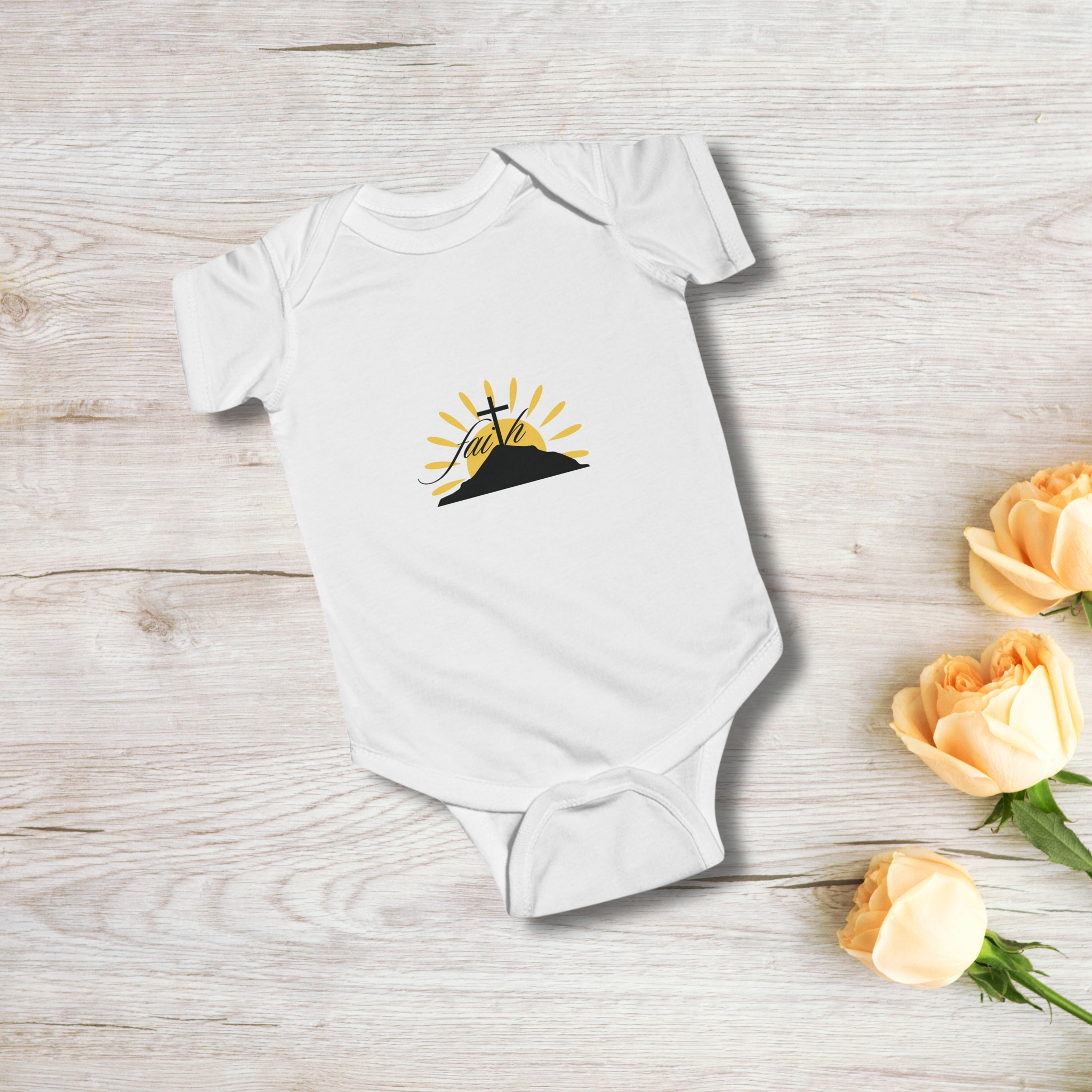 Faith Cross Sunrise - Infant Onesie