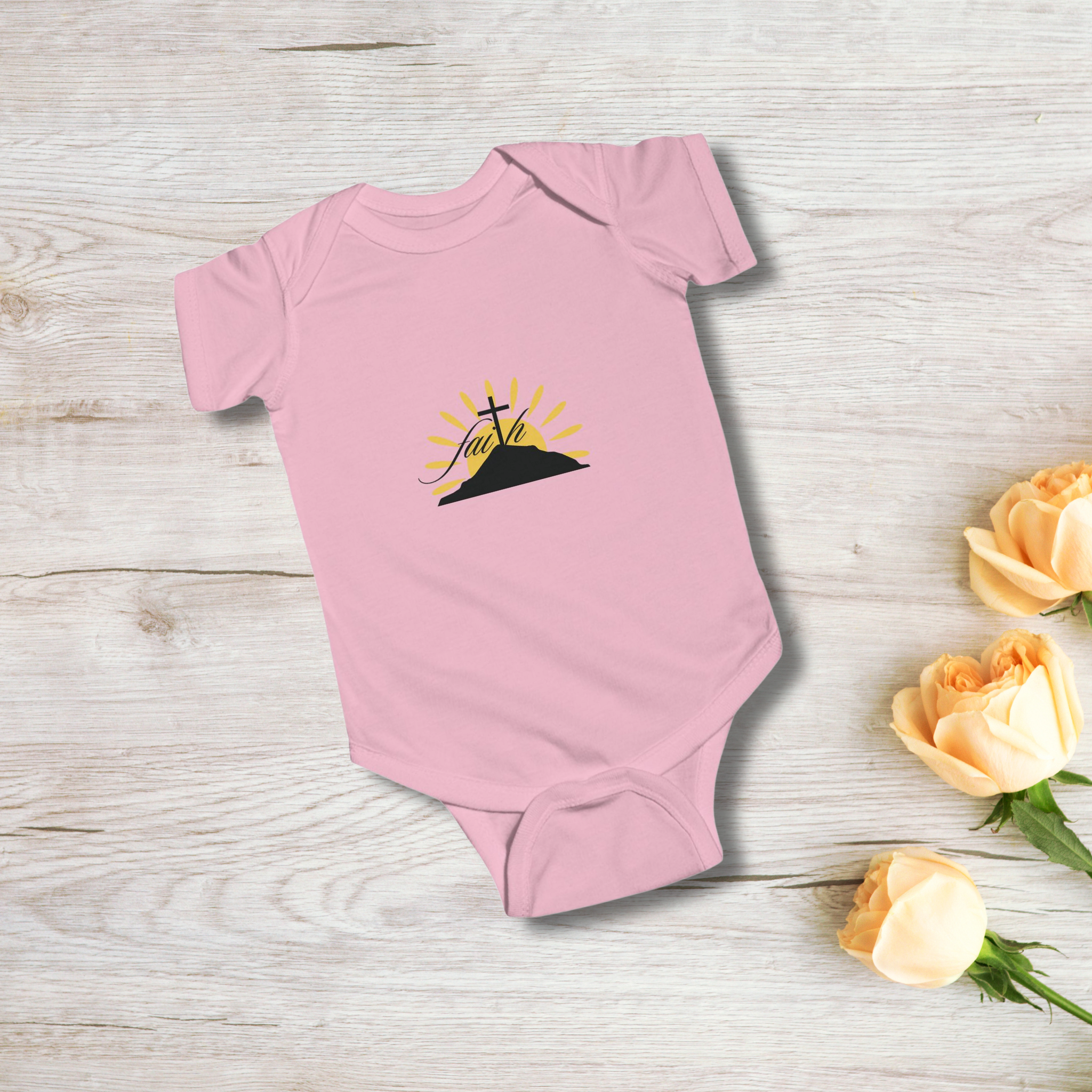 Faith Cross Sunrise - Infant Onesie