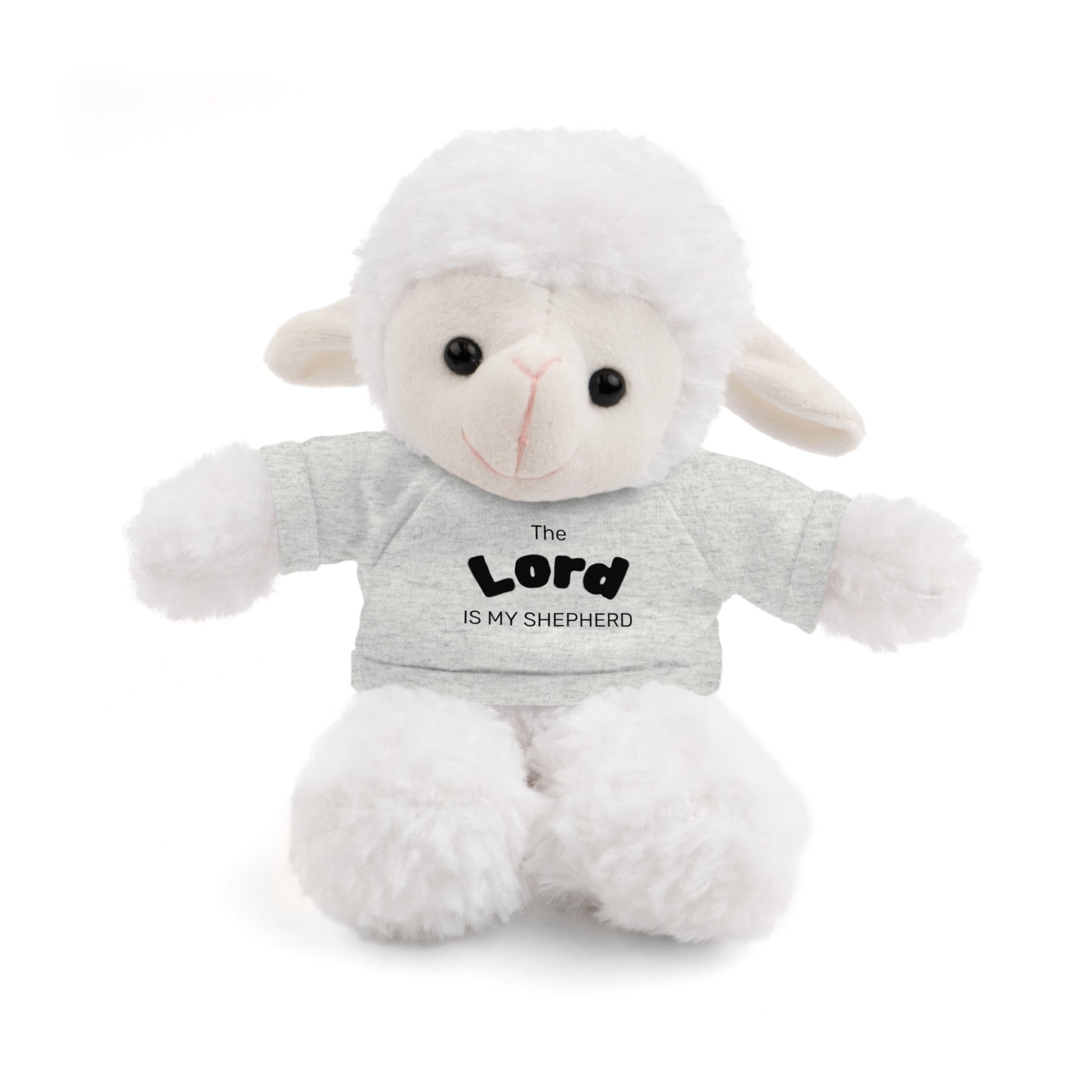 Plush Sheep with 'The Lord Is My Shepherd' Tee