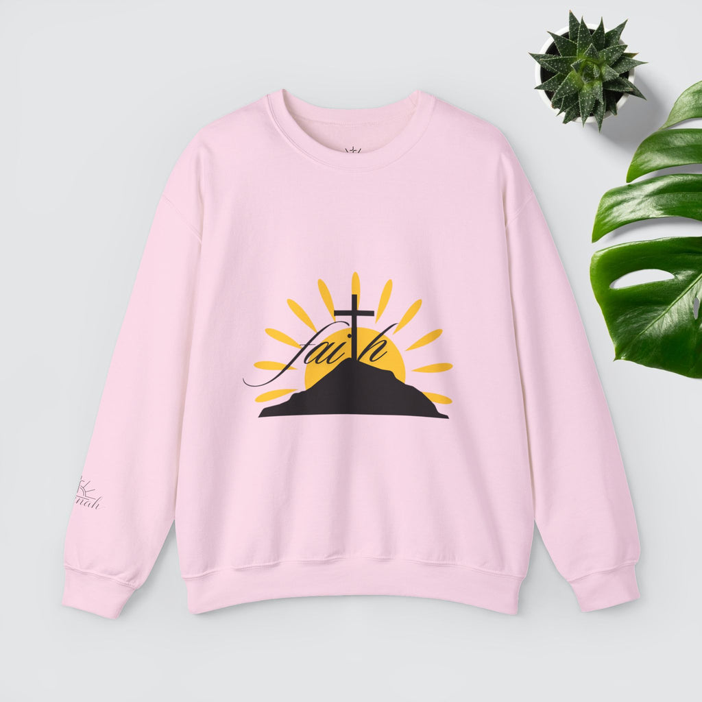 Faith Cross Sunrise - Women's Crewneck Sweatshirt