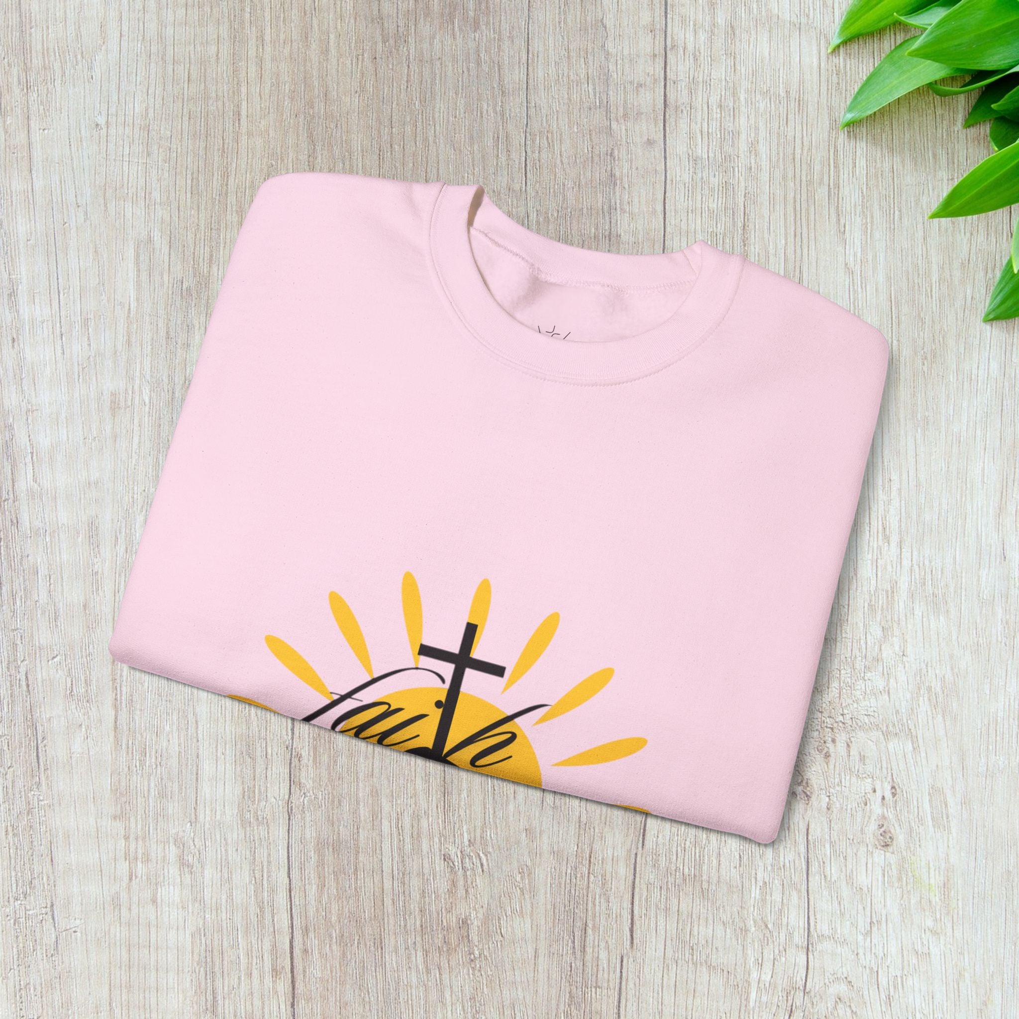 Faith Cross Sunrise - Women's Crewneck Sweatshirt
