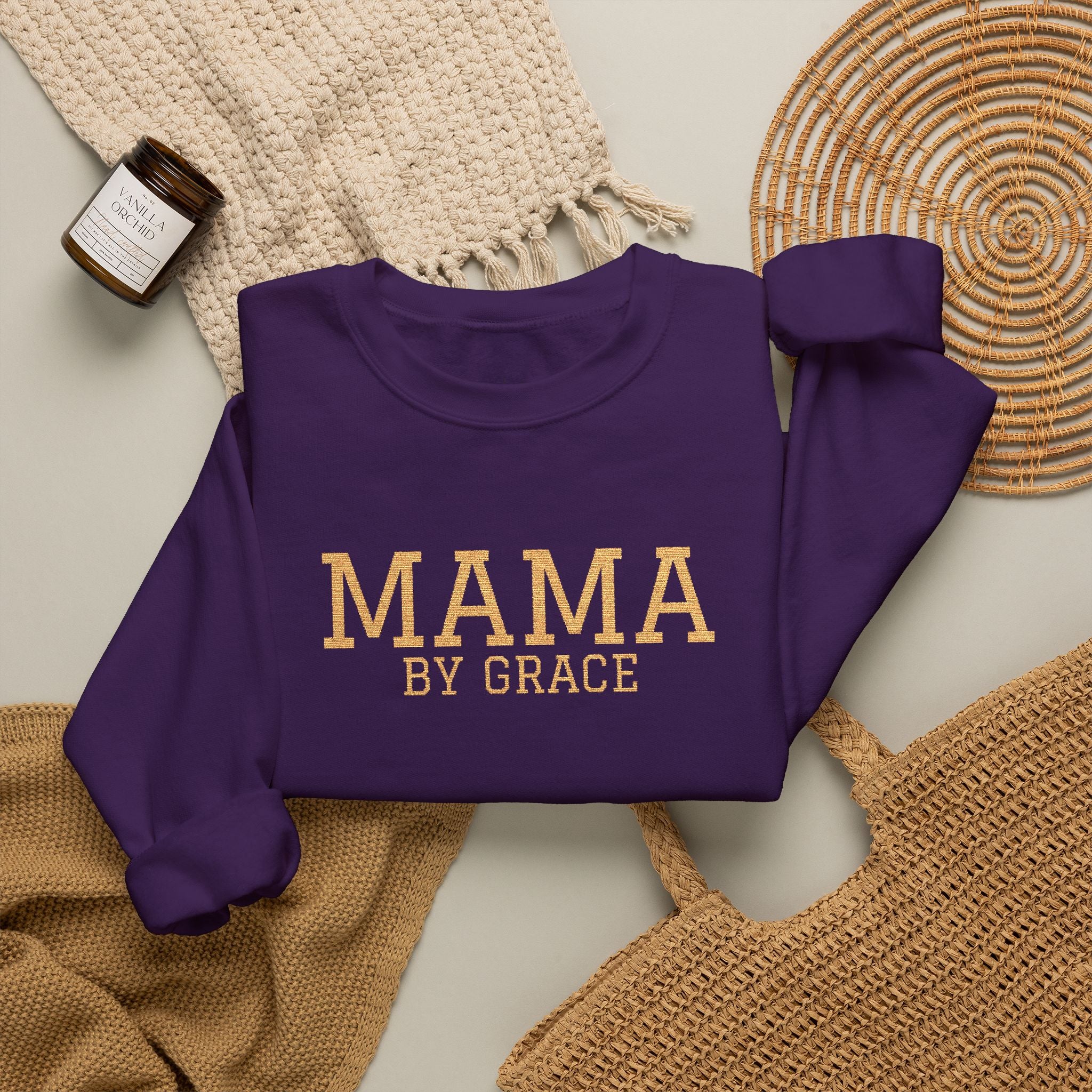 Mama by Grace Embroidered - Women's Sweatshirt