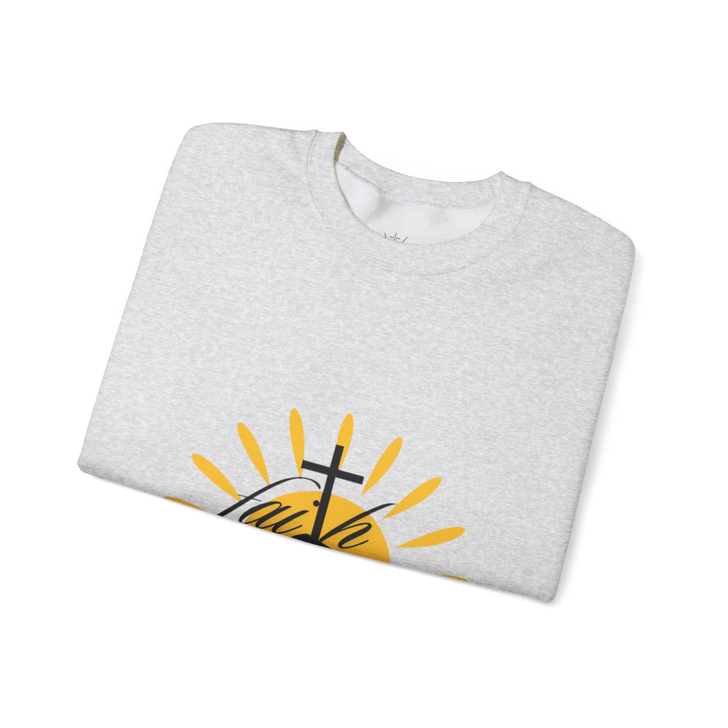 Faith Cross Sunrise - Men's Crewneck Sweatshirt