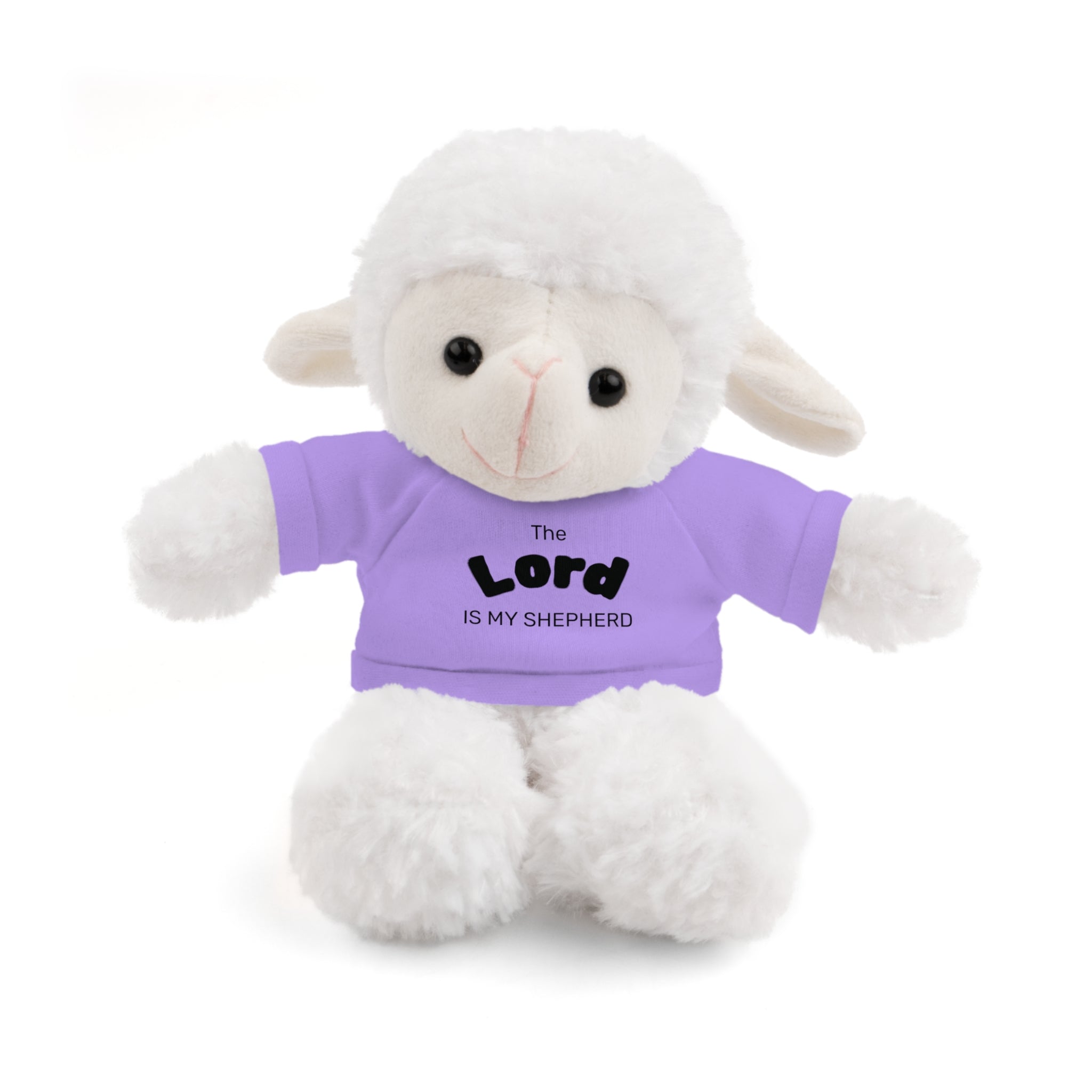 Plush Sheep with 'The Lord Is My Shepherd' Tee