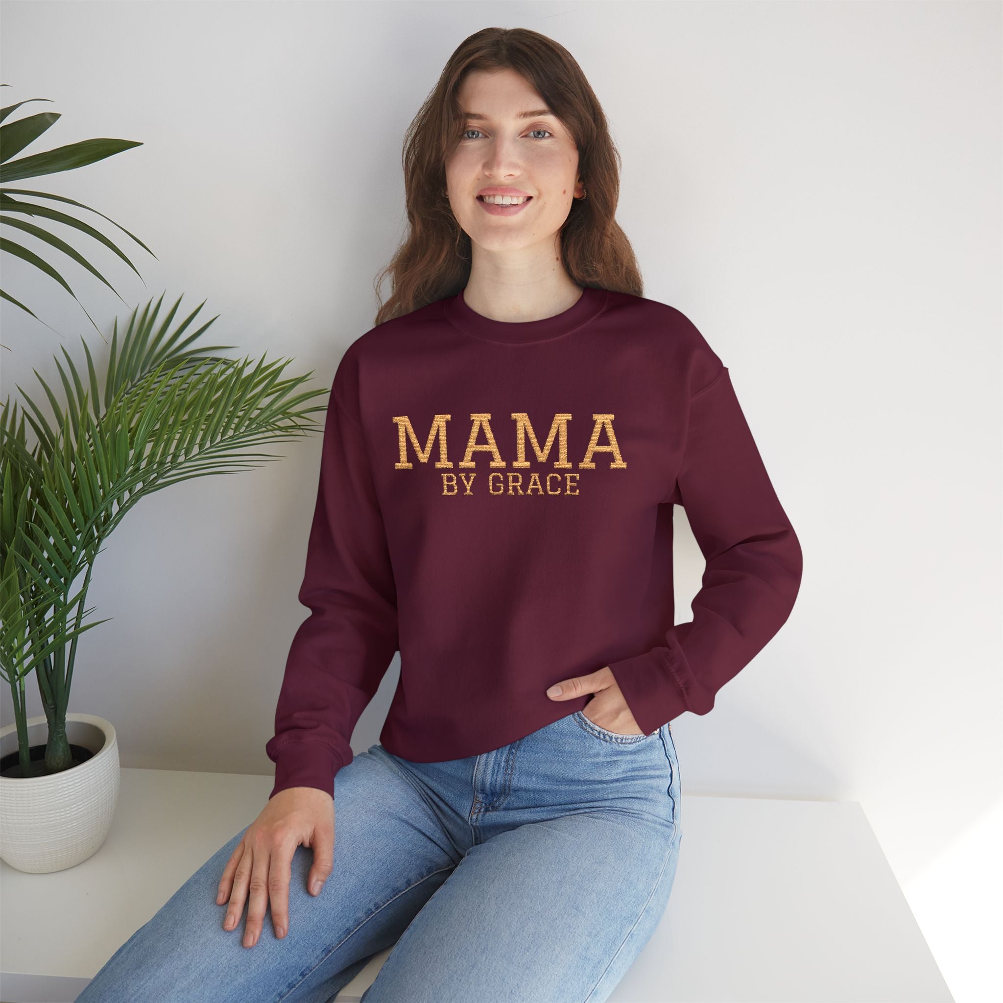Mama by Grace Embroidered - Women's Sweatshirt