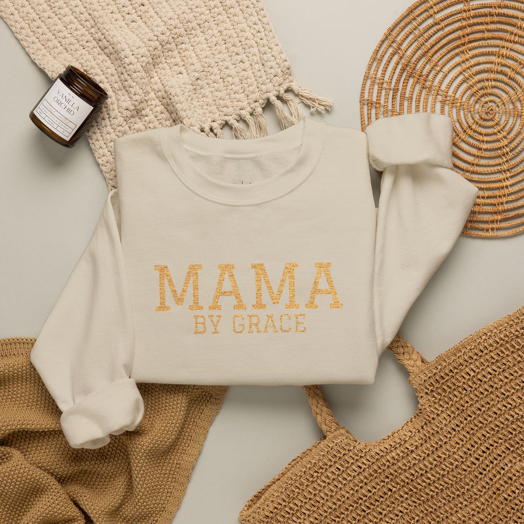 Mama by Grace Embroidered - Women's Sweatshirt