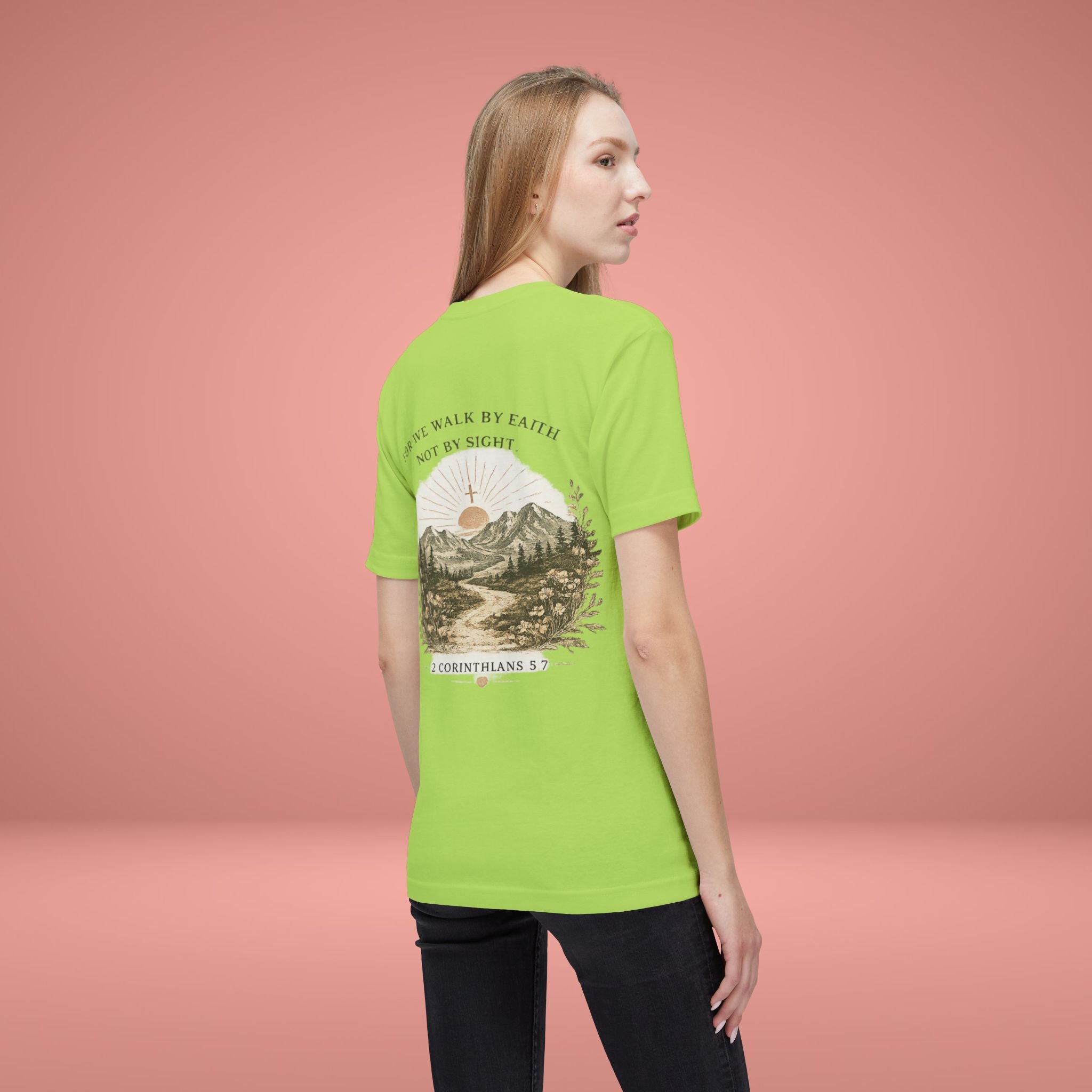 Walk By Faith (1 Corinthians 5:7) - Women's Graphic Tee