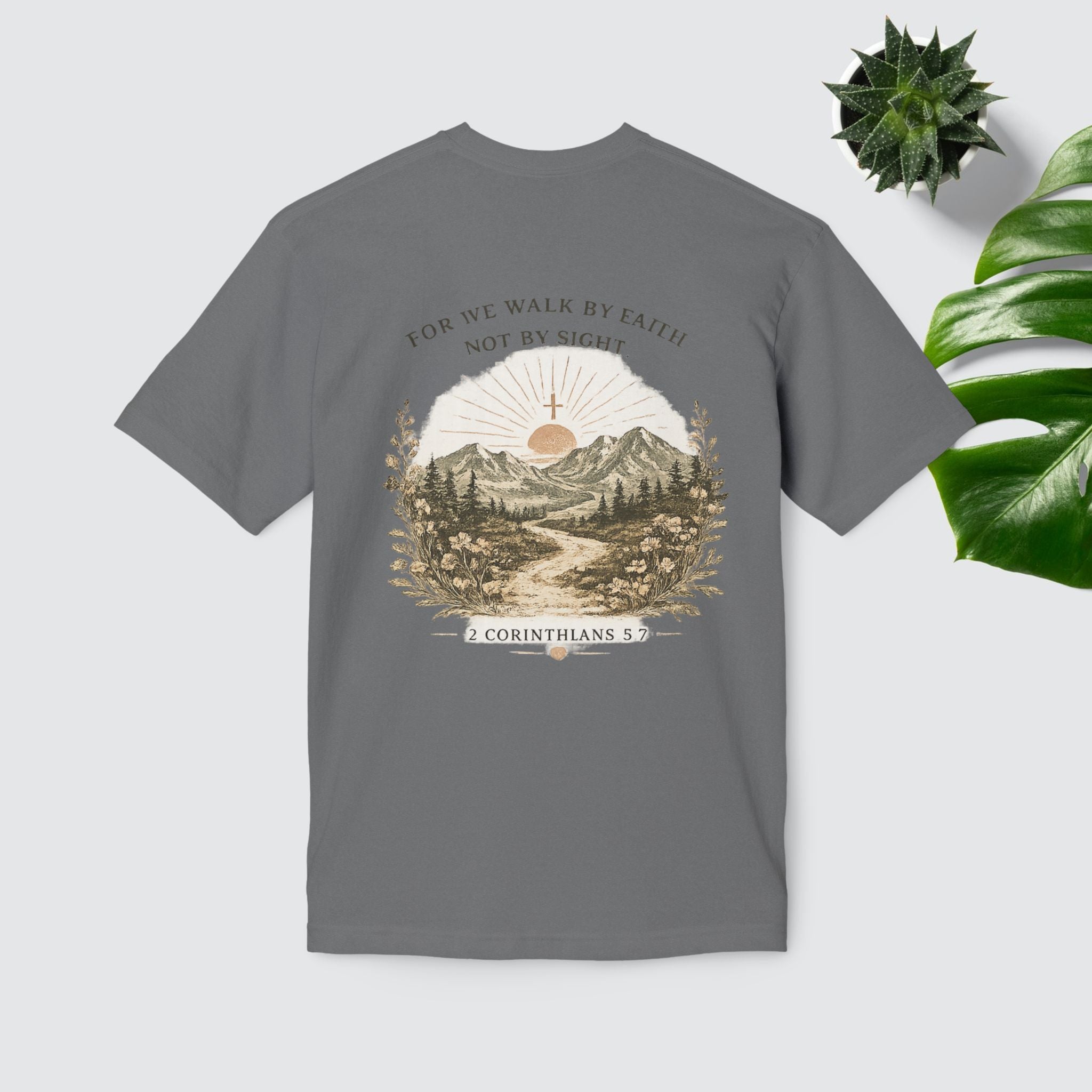 Walk By Faith (1 Corinthians 5:7) - Women's Graphic Tee