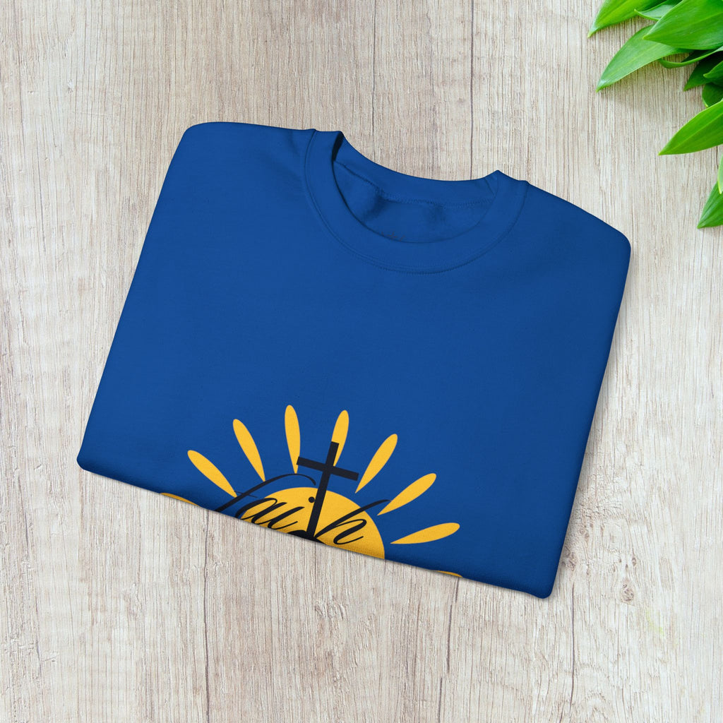 Faith Cross Sunrise - Women's Crewneck Sweatshirt
