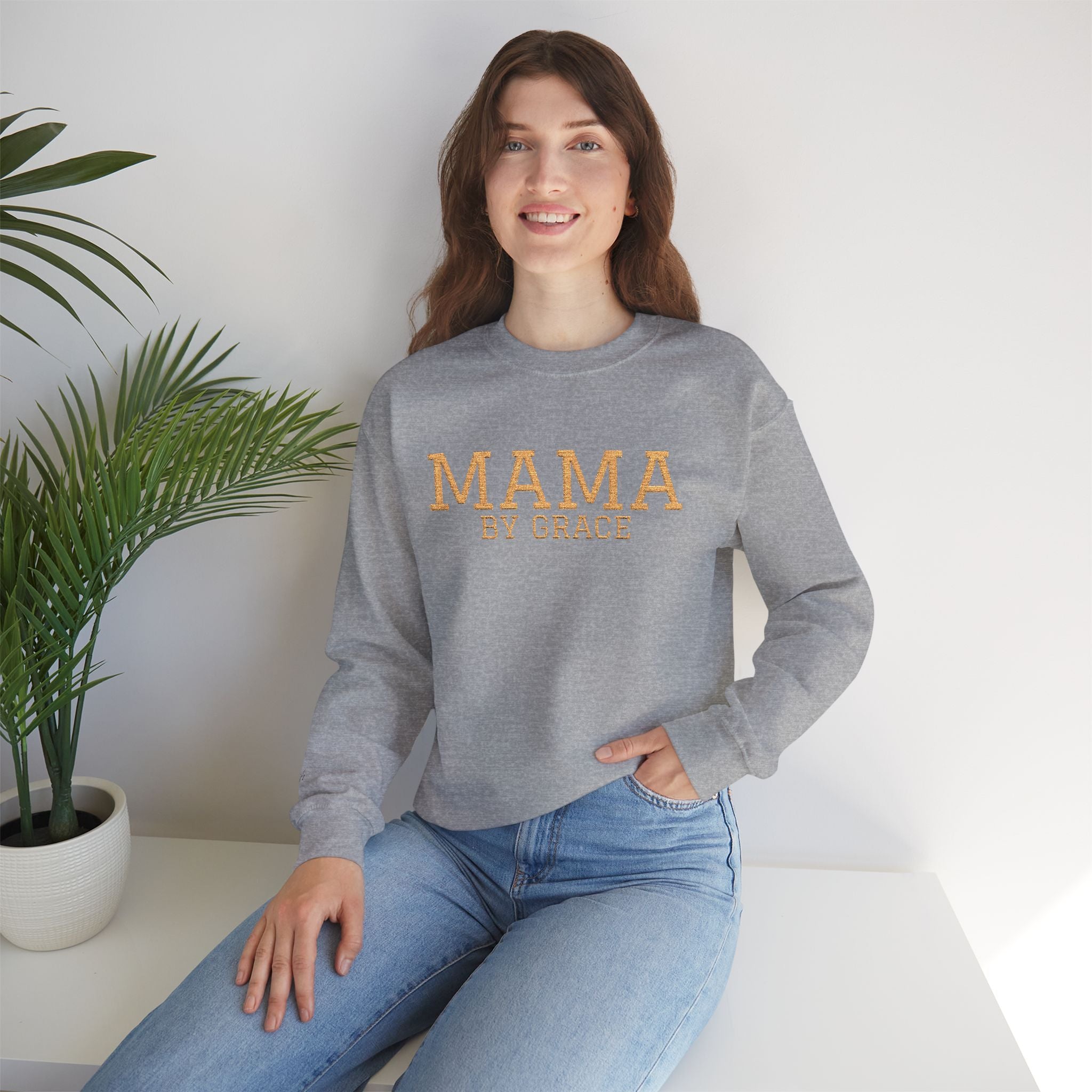 Mama by Grace Embroidered - Women's Sweatshirt
