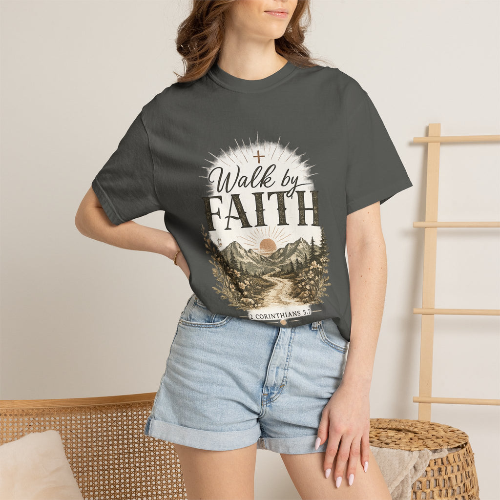 Walk By Faith (1 Corinthians 5:7) - Men's Graphic Tee